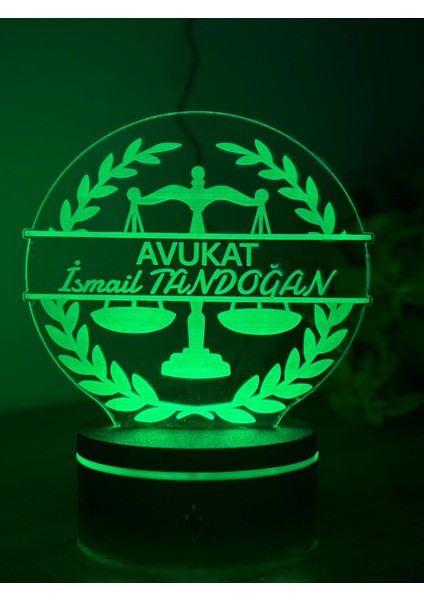 Kişiye Özel Isimli Avukat LED Masa Lambası - Adalet Terazisi Hediyesi modelleri