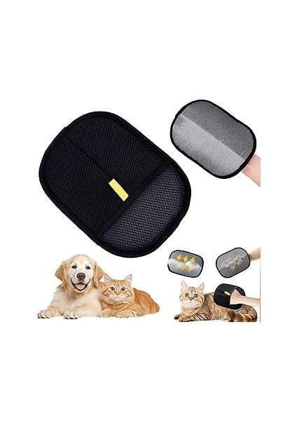 Kürk Mıknatıslı Eldiven, Evcil Hayvan Tüyü Çıkarıcı Eldiven, Tekrar Kullanılabilir Antistatik Eldiv