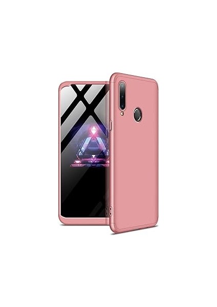 Microsonic A20S Için Kılıf Double Dip 360 Protective Rose [galaxy A20S ile Uyum