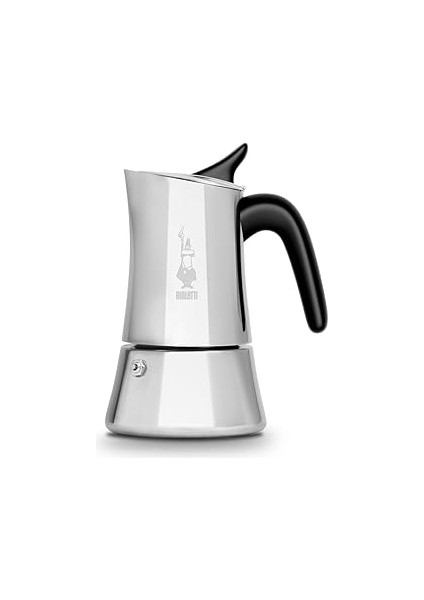 - Moon Exclusive: 6 Cups Ocak Üstü Espresso Pişirici - 235ML - Gümüş Renk - Paslanmaz Çeli