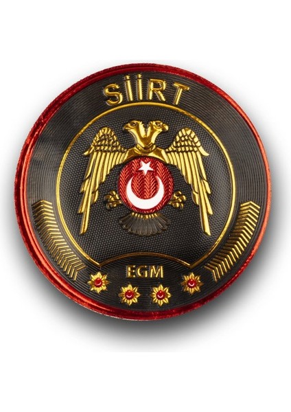 Siirt Çevik Kuvvet Polis Kol Arması 3D Plastik Tpu, Yeni Tip, Cırtlı, Standart Ölçü,