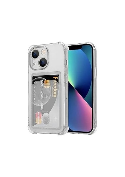 Ggm Aksesuar 13 ile Uyumlu Şeffaf Yapıya Sahip Arka Ksımında Kartlık Bölmeli Kolay Kullanım