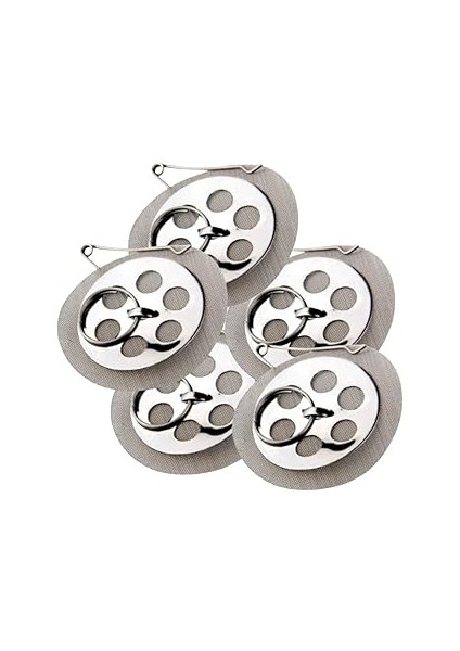 Easyso Çay Süzgeci 5'li Paket Her Demliğe Uyumlu Desire Paslanmaz Çelik Çaydanlık Süzgeci