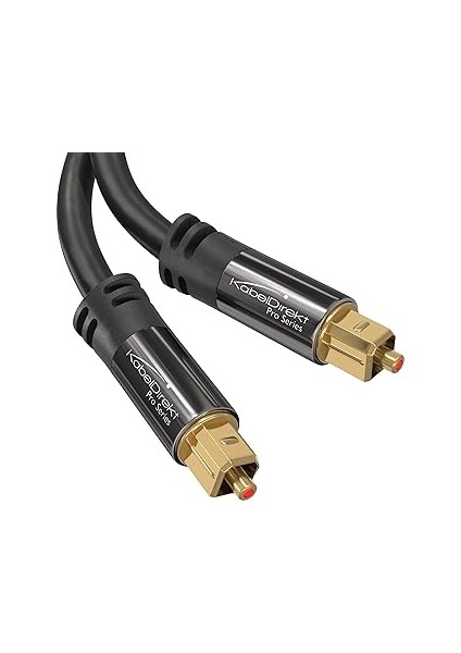 Kabeldirekt – Optik Kablo/toslink Kablosu – 15M (Toslink Optik Dijital Kablo-Toslink, Ses Çubuğu, S