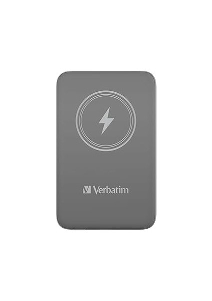Verbatim Manyetik Bank 10000 Mah, Kablosuz Şarj Cihazı 15 W, Usb-C ile 20 W Pd, Küçük ve Many