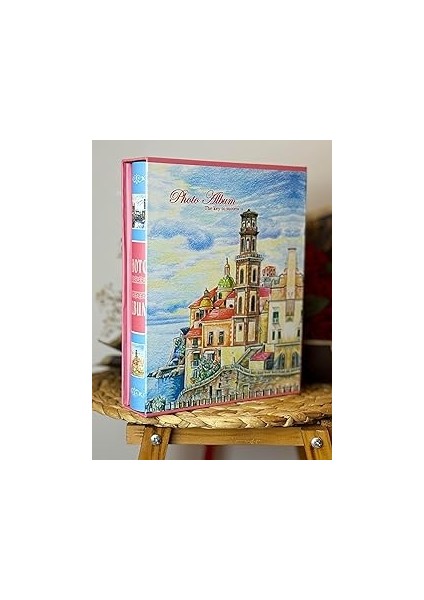 Rabsev RS022 Fotoğraf Albümü 10X15CM 200 Fotoğraf Kapasiteli Yaz Esintisi Desenli Kutulu Albüm