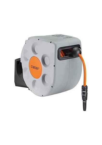 Claber 8696 Rotoroll Evolutıon Kasetli Hortum Makarası- Otomatik Sarma, 20 Metre Set