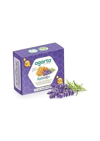 Doğal El Yapımı Lavanta Bal Sabunu 125 gr x 3 Adet