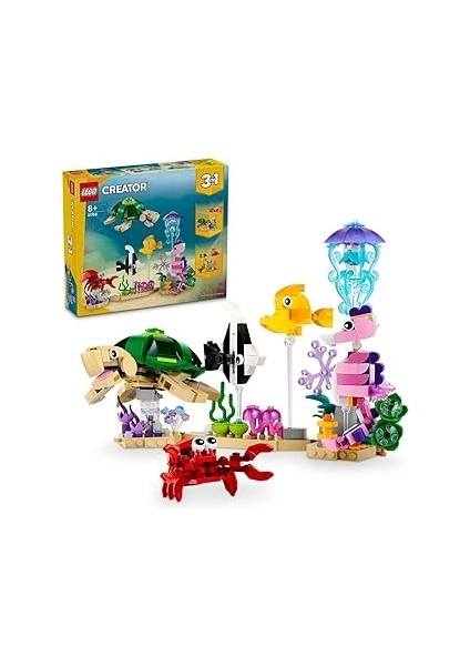 Creator Deniz Hayvanları 31158-8 Yaş ve Üzeri Çocuklar Için Balık, Kaplumbağa ve Yengeç