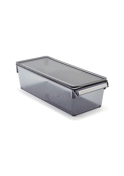 Primanova Kapaklı Banyo Mutfak Düzenleyici Raf 360 * 150 * 100 mm Şeffaf M-E27-20-16K