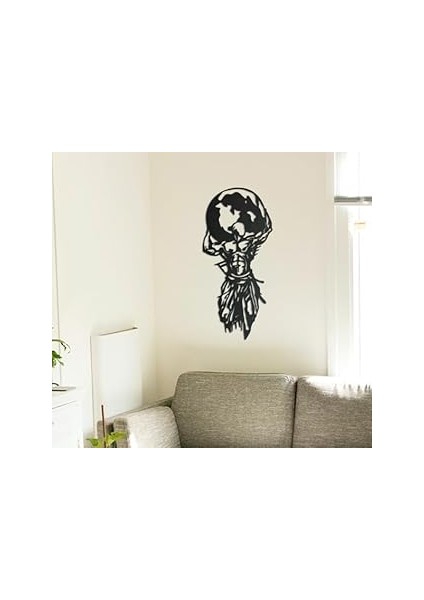 Bcdhomedecor, Atlas Metal Duvar Dekoru – Estetik Dekoratif Set – Büyük Asılı Heykel – Dış Me