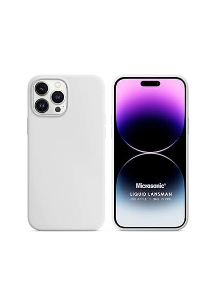 Microsonic Kılıf 15 Için Liquid Lansman Silikon Beyaz [ıphone 15 ile Uyumlu Kı
