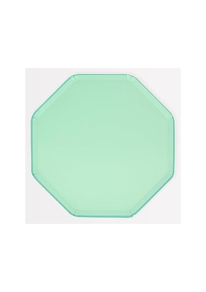 Meri Meri - Sea Foam Green Dinner Plates - Deniz Köpüğü Yeşili Tabaklar (L) (X8)