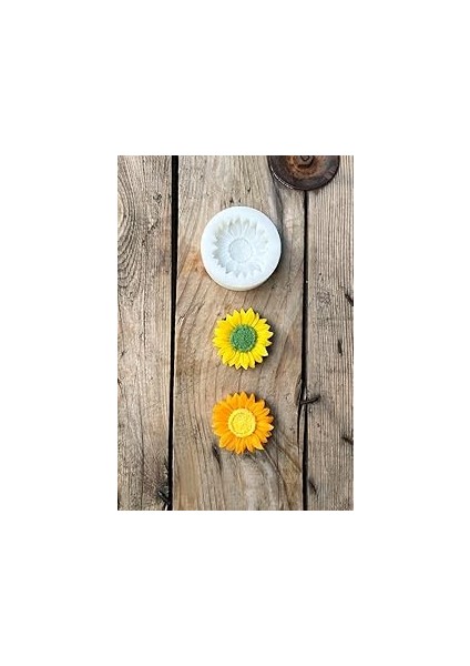 Rufus Ayçiçeği Tekli Mum Kalıbı (Silikon) (1 Adet)