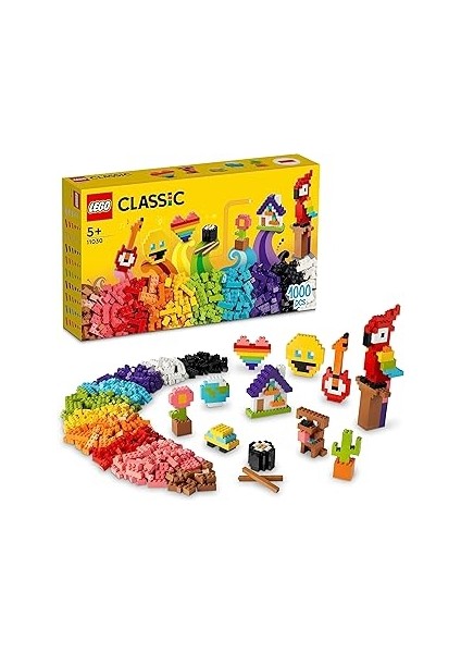 Lego® Bir Sürü Yapım Parçası 11030-5 Yaş ve Üzeri Çocuklar Için Çiçek, ve Emojiler Gi