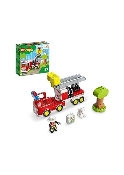 Lego® Duplo® Kurtarma Itfaiye Kamyonu 10969-2 Yaş ve Üzeri Çocuklar Için Işıklı ve Sirenli Itfaiye