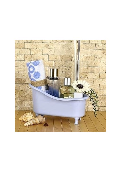 Dekoratif Küvet Şeklinde Çok Amaçlı Banyo Düzenleyici Sepet