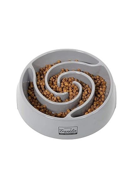 Franklin Pet Supply Yavaş Besleme Kasesi - Evcil Hayvan Kasesi - Köpek Kasesi - Yiyecek - Su Kasesi