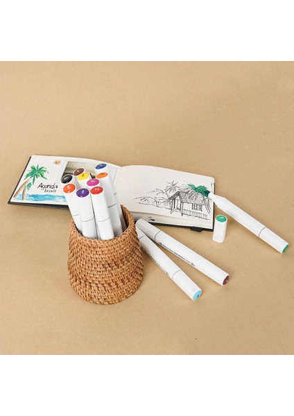 12 Parça Çift Taraflı Boya Kalemi indirimleri