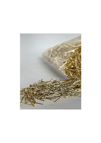 Gürbüz Filografi Altın Sarısı Renkli Düz Baş 250 Gram Filografi Çivisi