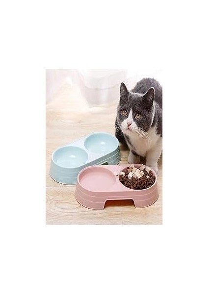 Ti̇neke Çift Bölmeli Evcil Hayvan Mama Kabı