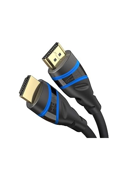 Kabeldirekt – 10K & 8k HDMI Kablosu, HDMI 2.1 B – 5m, 0,5-5m Arası Mevcut – Sertifikalı, Almanya’da