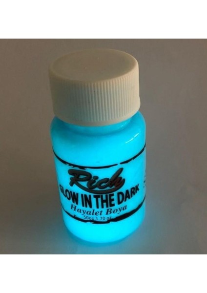 Rich 3010 Mavi Karanlıkta Parlayan Hayalet Boya 50 cc