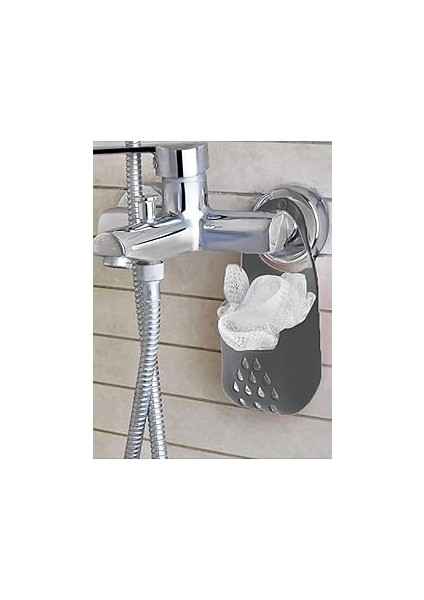 Seahome Silikon Bulaşık Süngerli Askılı Düzenleyici Sünger Antrasit Renk Isgsng4