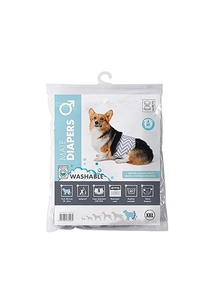 M-Pets Erkek Köpekler Içi̇n Yikanabi̇li̇r Külot (Xxl)