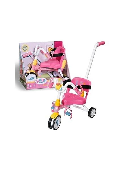 Baby Born, Zapf Creation Oyuncak 3 Tekerlekli Bisiklet, 834299, Renkli