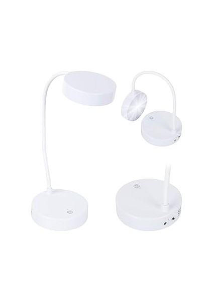 Güncelçarşı 20 Led'li 2.5 Watt Şarjlı Esnek Masa Lambası, 3 Modlu Sarı-Beyaz-Gün Işığı, Dimmer Özel