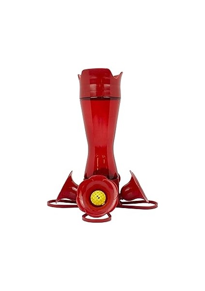 Perky-Pet 203CPBR Pinchbel Sinek Kuşu Yemleyici, Kırmızı Cam