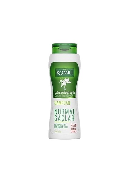 Komili 1878 Normal Saçlar Için 2'si 1 Arada Kremli Vegan Temel Bakım Şampuanı - 500 ml