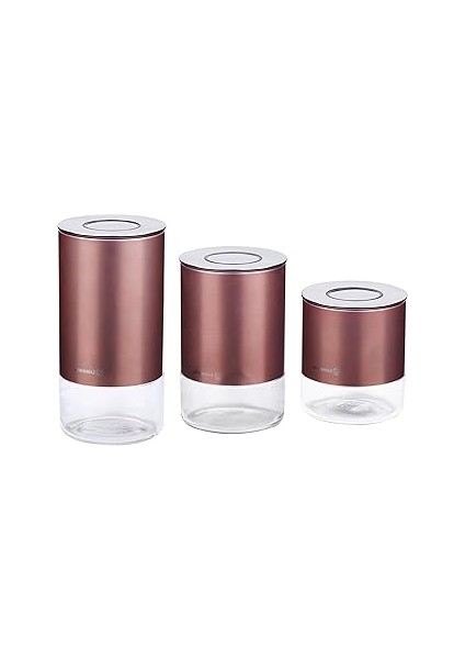 Stora 3lü Rosegold Saklama Seti