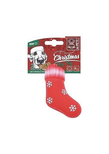 M-Pets Christmas Red Stocking Köpek Oyuncaği 13CM