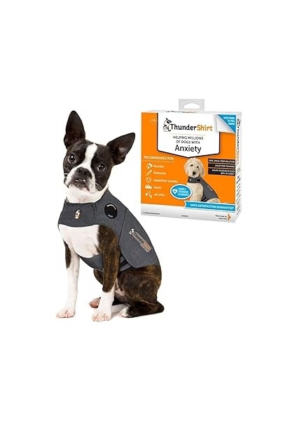 Thundershirt Köpekler Için, x Small, Heather Gray - Köpek Anksiyete Sakinleştirici