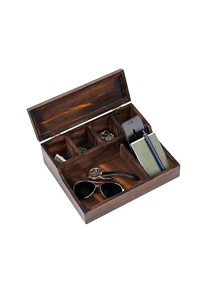 Mind Reader Komodin, Hizmetçi Tepsisi, Cep Telefonu Saati Tutucu, Yatak Odası, Çalışma Masası Düzen