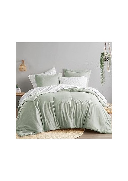 Spaces Ikiz Yorgan Seti - 2 Adet (1 Mikrofiber Yorgan ve 1 Parça) Çiftlik Evi Yatak Yorganı