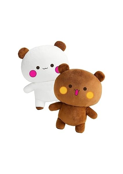 Dudu Bubu Ayıcık,pelüş Dudu Bubu,25 cm Kahverengi - Beyaz Yumuşak Ofis Hediyesi (Duduvebubu)