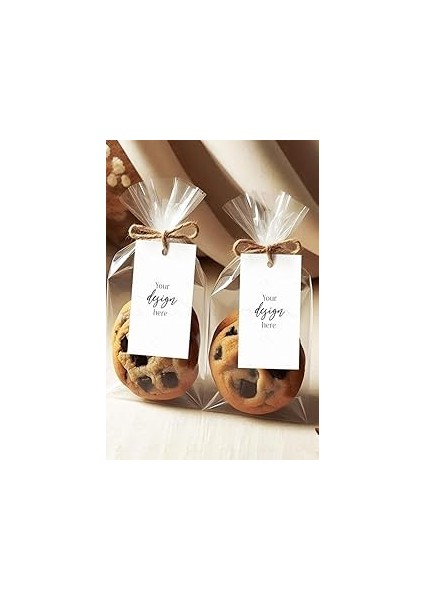 Beysüs 40LI Şeffaf Jelatin Çok Amaçlı Lokum Çerez Poşeti 8X21CM