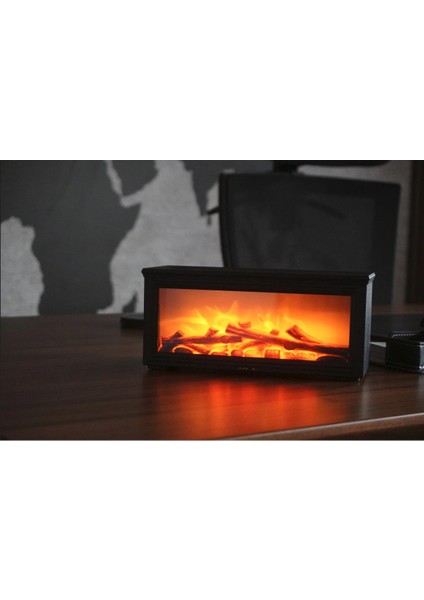 Bs-H3 Şömine Tasarımlı Işıklı Buharlı Ultrasonik Aroma Difüzörü Hava Nemlendirici Koku Verici indirimleri