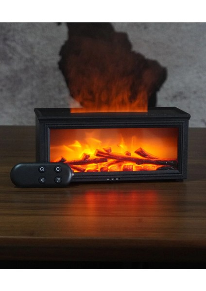 Bs-H3 Şömine Tasarımlı Işıklı Buharlı Ultrasonik Aroma Difüzörü Hava Nemlendirici Koku Verici fiyatları