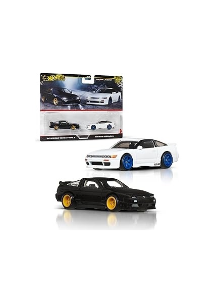 Hot Wheels 1:64 Ölçekli Araçlardan Oluşan Car Culture 2'li Paket, Benzersiz Çiftler, Real R