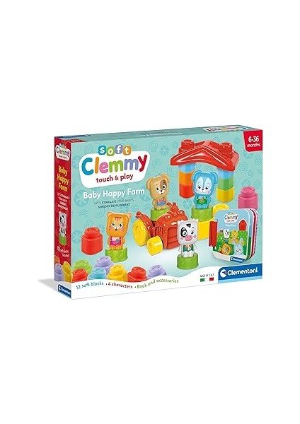 Clemmy Yumuşak Blok Bebek Hayvanlar Çiftliği