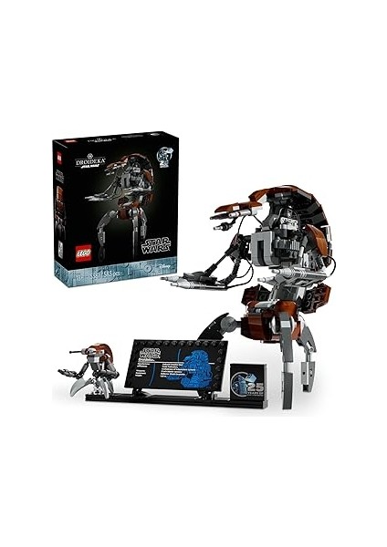 Star Wars Droideka 75381 Yetişkinler Için Koleksiyonluk Yaratıcı Sergileme Modeli Yapım Seti (