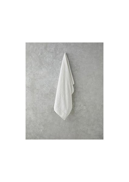 English Leafy Bambu Banyo Havlusu 70X140 cm Ekru