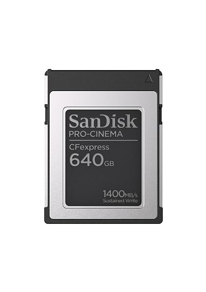 Pro-Cinema Cfexpress Tip B Hafıza Kartı 640 GB (Cfexpress Teknolojisine Sahip Sinema Kamera