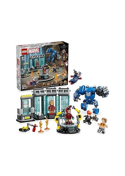 ǀ Iron Man’ın Laboratuvarı: Zırh Salonu 76315-8 Yaş ve Üzeri Çocuklar Için Süper Kahram