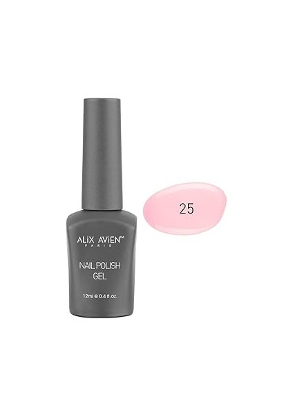 Alix Avien Uv Kalıcı Bebak Pembe Oje 25 - Gel Polish - 12 ml