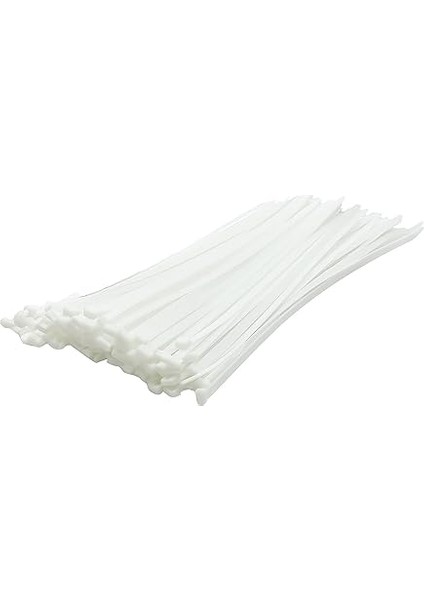 Suwors 3.6X150 mm Beyaz Plastik Cırt Kelepçe (100'LÜ Paket) – Dayanıklı, Çok Amaçlı, Kolay Kullanım